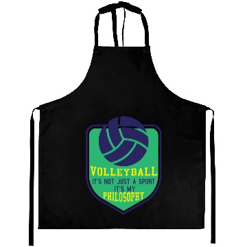 Discover Volleyball it's my Philosophy Aprons