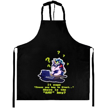 Discover Any key pun unicorn computer science Aprons