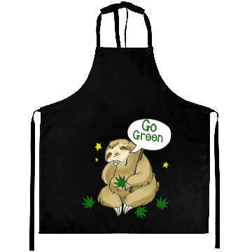 Discover go green marijuana sloth Aprons