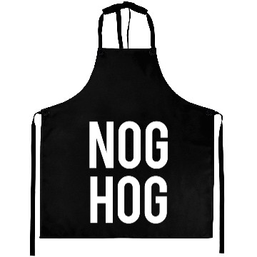 Discover Nog Hog Funny Eggnog Aprons