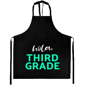 Discover Hola Third Grade Light Funny Third Grade 3rd Teacher Appreciation Gift Aprons