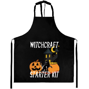 Discover Witchcraft Starter Kit Cat Witch Funny design For Aprons