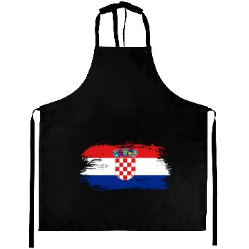 Discover Croatia Flag / Gift Croatian Zagreb Balkan Aprons