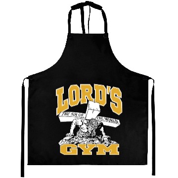 Discover cool graphic art yellow Gym Aprons