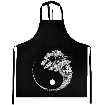 Discover Yin Yang Bonsai Tree Japanese Buddhist Zen Aprons