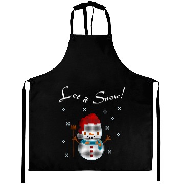 Discover Let It Snow Snowman Aprons