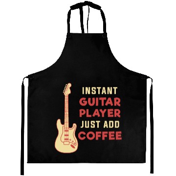 Discover Guitar Player Coffee Aprons