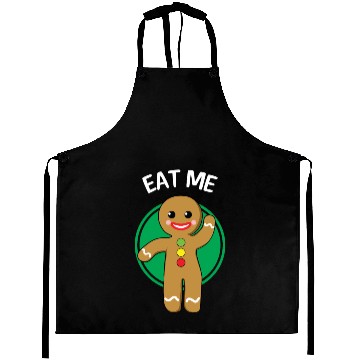 Discover Gingerbread man cookie pastry gift Aprons