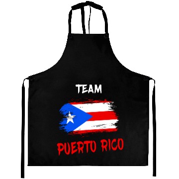 Discover Team Puerto Rico / Gift Caribbean Flag Aprons