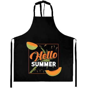 Discover Hello Summer Gift Melon Refreshing Hot Aprons