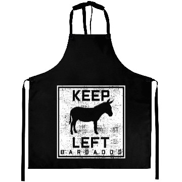 Discover Barbados donkey street sign Aprons