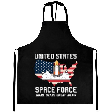 Discover Space Force Aprons USA Armed Forces Distressed Shir