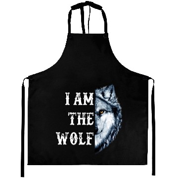 Discover i am the wolf animals amazon scare eat meat kill w Aprons