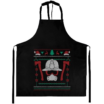 Discover Ugly Christmas Firefighter Xmas Gift & Present Aprons