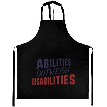 Discover Abilities Outweigh Disabilities SLP Aprons For