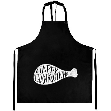 Discover Happy Thanksgiving Turkey Leg 3 Aprons