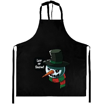 Discover Angry snowman Aprons