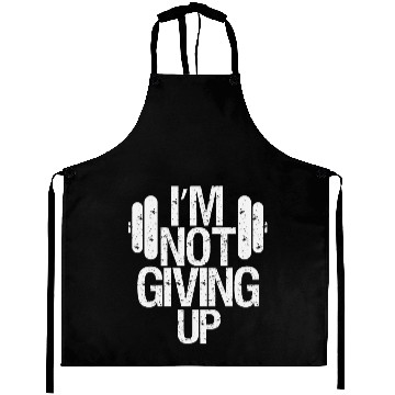 Discover Never give up, Crossfit Aprons