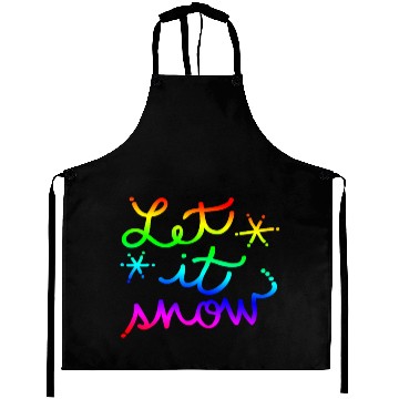 Discover Let it snow - snowfall gift idea winter Aprons