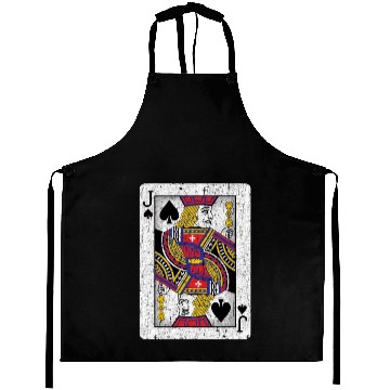 Discover jack of spades playing card Aprons