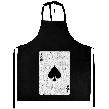 Discover ace of spades playing card Aprons