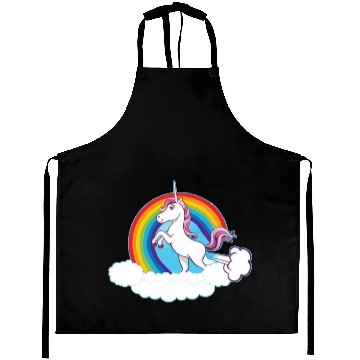 Discover Rainbow Unicorn Love Aprons
