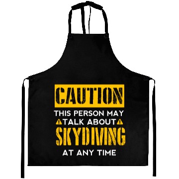 Discover CAUTION - Skydiving Fan Aprons