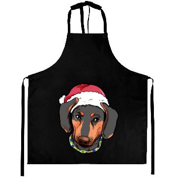 Discover Dachshund Christmas Dachs Present Gift Aprons