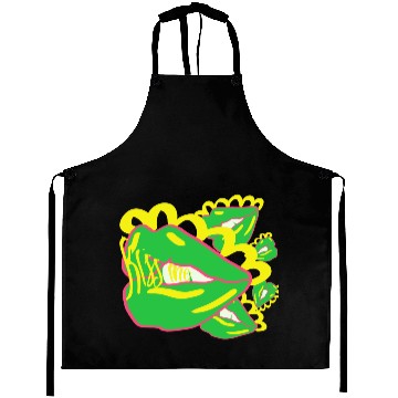 Discover Psychedelic Mouth Lips Aprons