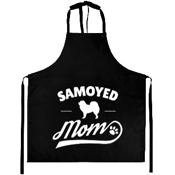 Discover Samoyed Dog Mom Pet Owner Gift Aprons