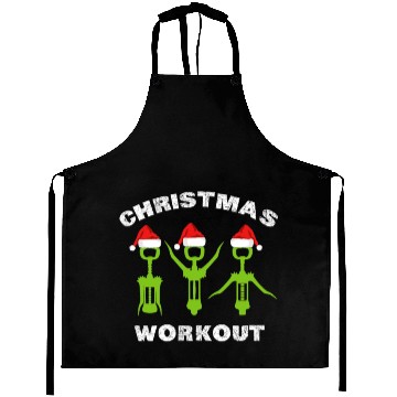 Discover Christmas workout skeleton Aprons