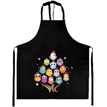 Discover Christmas - Christmas tree with Owls - Xmas - Pets Aprons