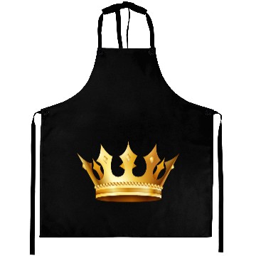 Discover King prince monarch VIP golden crown gold image Aprons