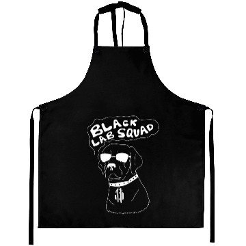 Discover Black Lab Squat Labrador Retriever Gift Idea Dog Aprons