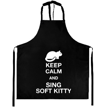 Discover keep calm and sing soft kitty keep calm cat Aprons