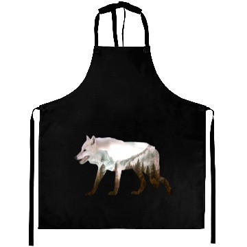 Discover Mountain wolf gift Aprons