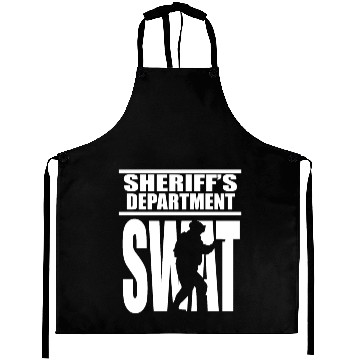 Discover SWAT Team SRT Sheriff for LEO Off Duty Cops Law Aprons