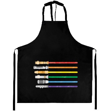 Discover Lightsaber Rainbow Gay Pride Lesbian LGBT Aprons