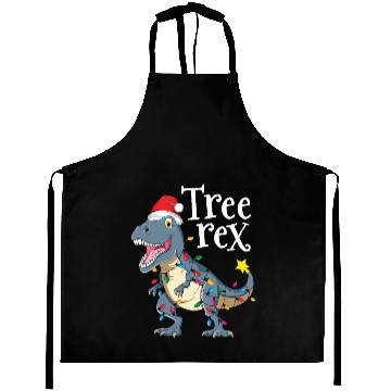 Discover Tree Rex Dinosaur Christmas Aprons Boy Kid Men