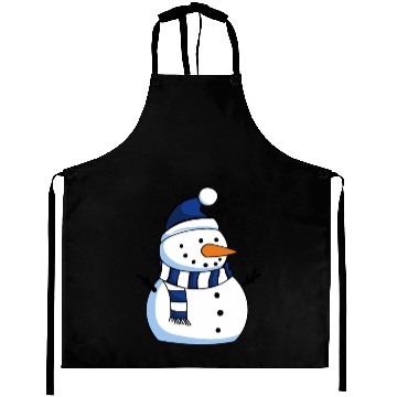 Discover Snowman Illustration funny Aprons