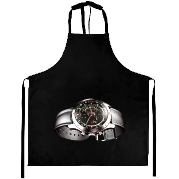 Discover silver leather watch Aprons