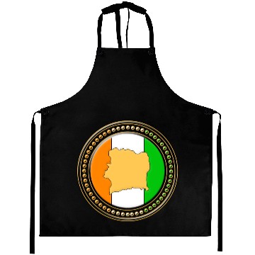 Discover Ivory Coast Flag Map Aprons