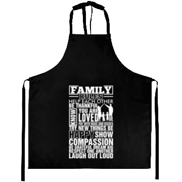 Discover Family Rules Aprons