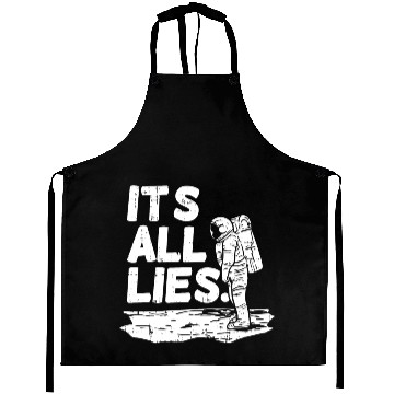 Discover Moon Landing Conspiracy Theory Illuminati Gift Aprons