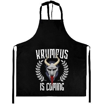 Discover Krampus Christmas Aprons