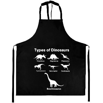 Discover Types of Dinosaurs T-Rex Veloceraptor, Triceratops Aprons