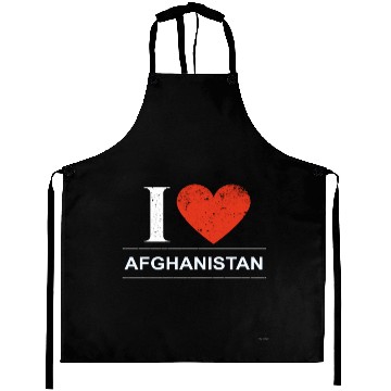 Discover I Love Afghanistan Aprons