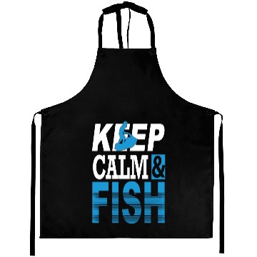 Discover Keep calm & Fish Gift Trout Catfish Angling Aprons
