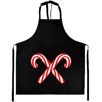 Discover 2 candy cane cross x delicious candy sugar sweet h Aprons