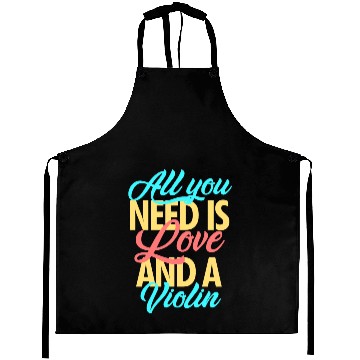 Discover Violinist loves violin Aprons